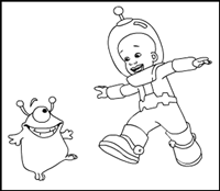 Bill from nick Jr games Colouring Pages