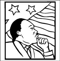 Martin-Luther-King - 1 Colouring Pages Online