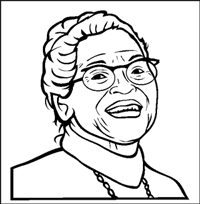 Rosa Parks Colouring Pages Online