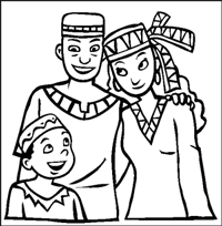 Kwanzaa - Family Colouring pages online